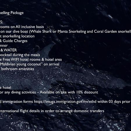 Boutique Beach All Inclusive Diving Hotel Dhigurah  Zewnętrze zdjęcie