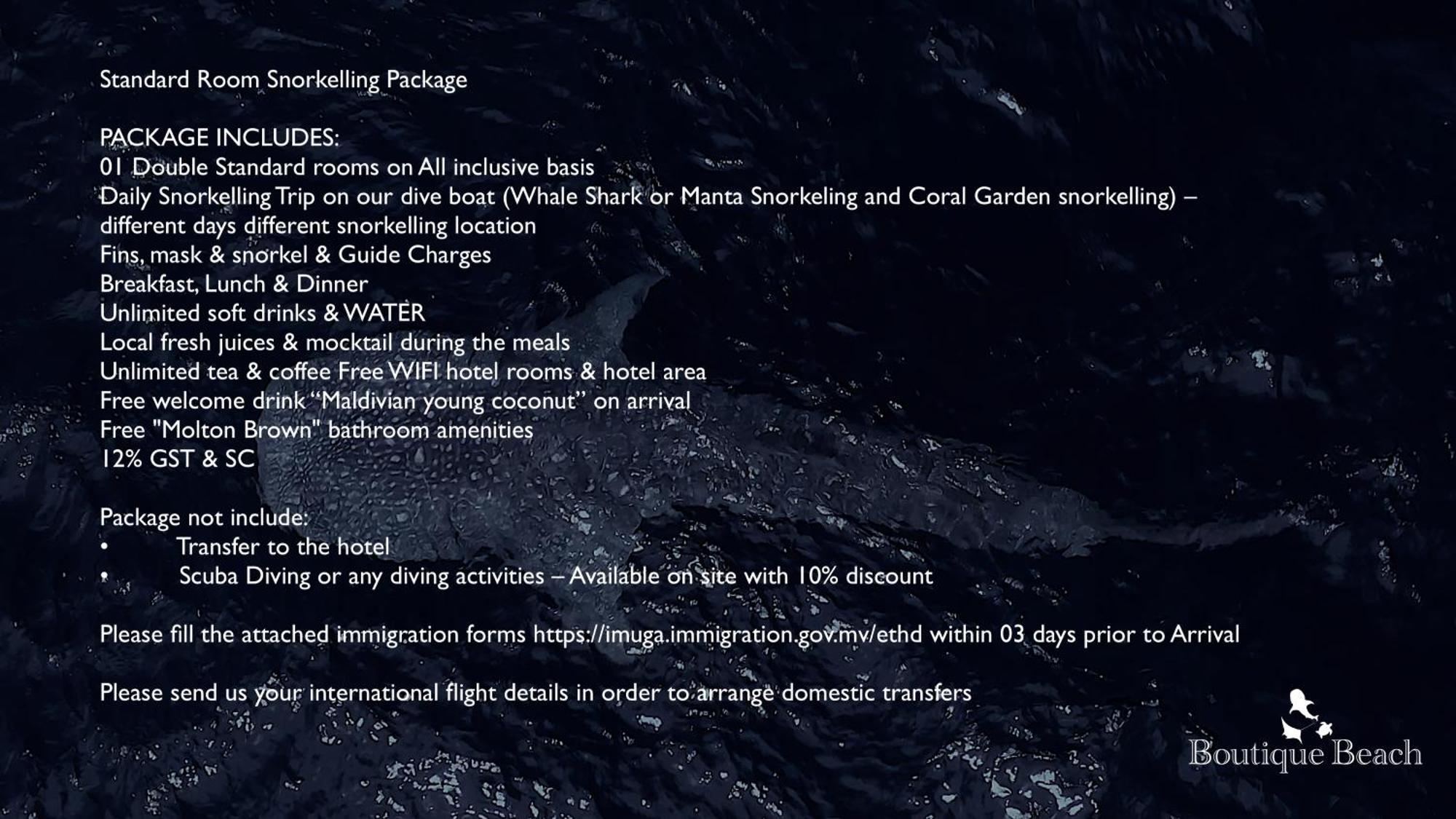 Boutique Beach All Inclusive Diving Hotel Dhigurah  Zewnętrze zdjęcie